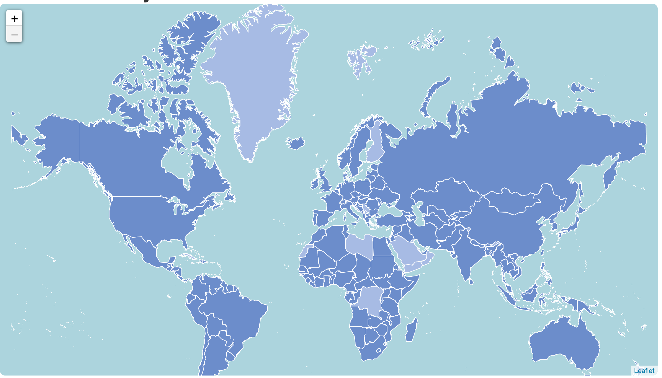 Example of the interactive map accessible on the ProACT platform Example of the interactive map accessible on the ProACT platform